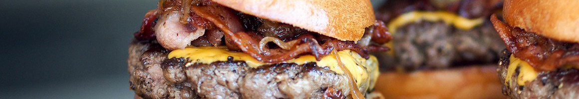 Eating American (Traditional) Burger at Kretzler's Tavern restaurant in Pittsburgh, PA.